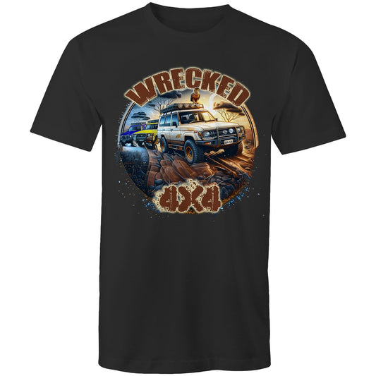 Wrecked 4x4 Logo Tee | AS Colour Staple - Mens T-Shirt