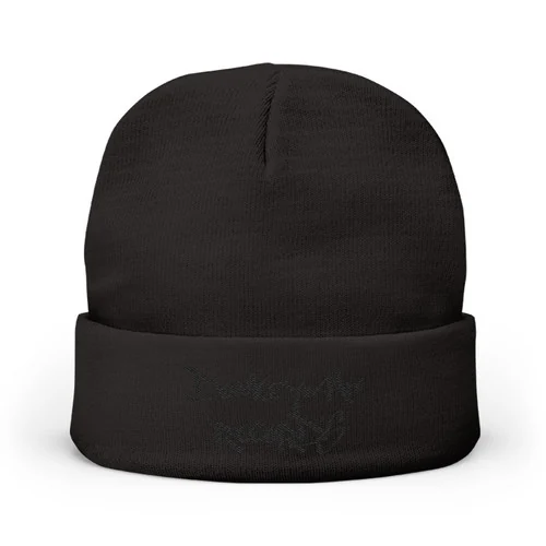 Black on Black Beanie